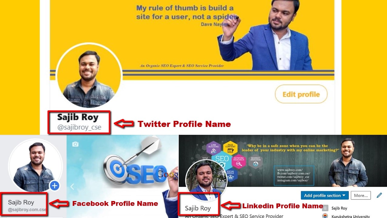 Social Media Profile Name