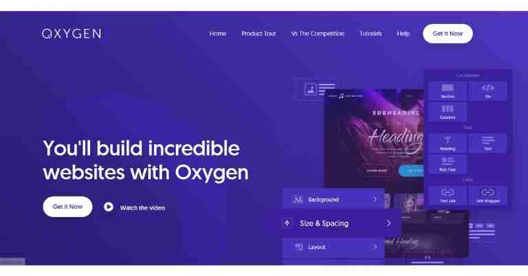 Oxygen Page Builder