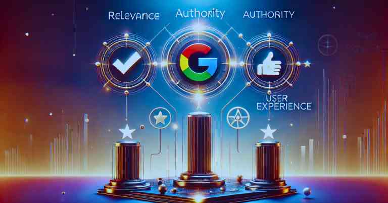 Google's Core Principles Relevance, Authority, and User Experience